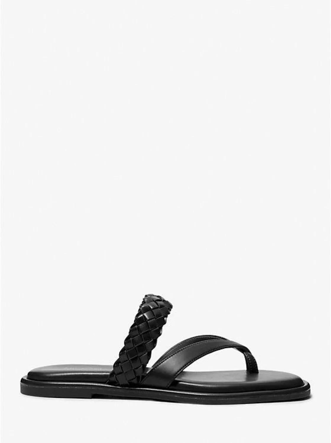 Alba Braided Faux Leather Slide Sandal