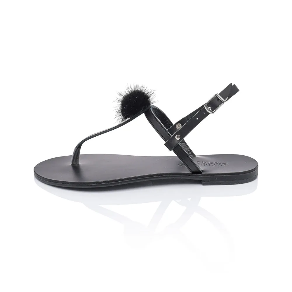 Ancientoo T-Strap Sandals Thetis
