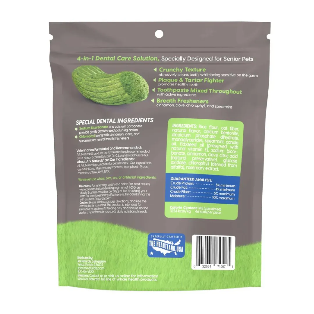 Ark Naturals Gray Muzzle  Toothpaste Dental Chew Dog Senior Treat