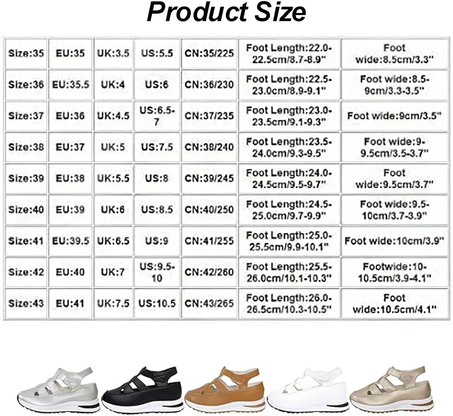 Bootara Women's Plus Size Hollow-Out Casual Sandals, Bootara Sandals Women, Closed Toe Platform Sandals Height-Boosting Thick Sole, Thick-Soled Height-Boosting for Outdoor Activities