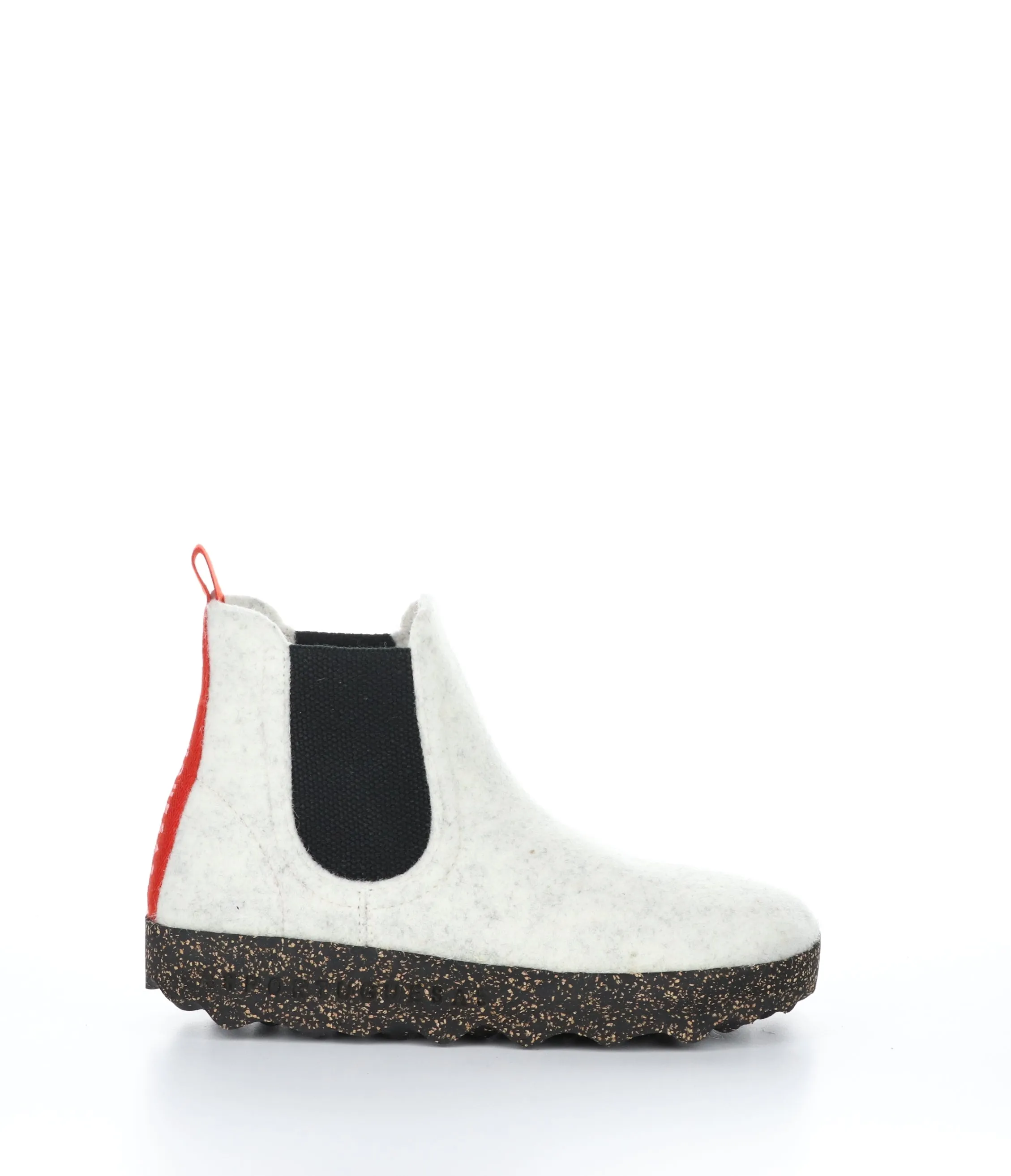 CAIA084ASP Off White Round Toe Boots