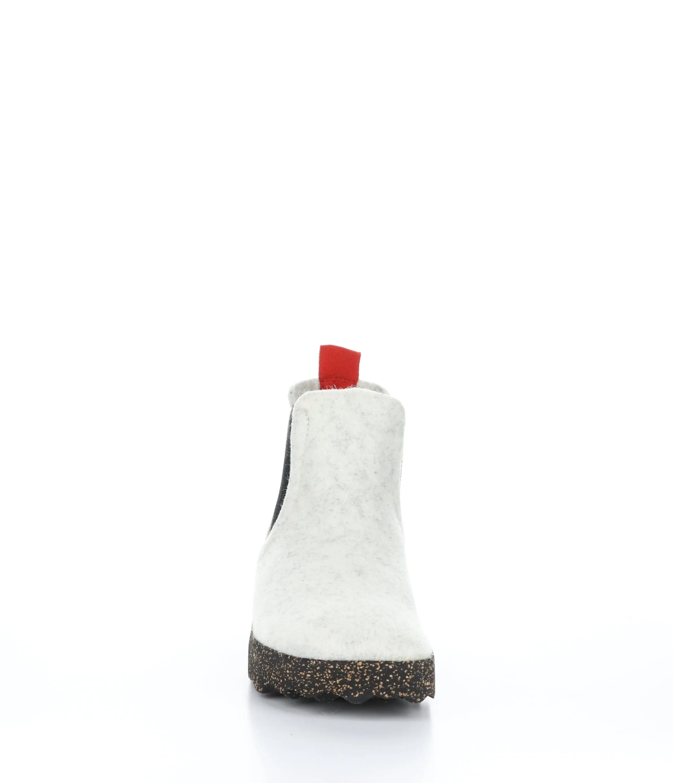 CAIA084ASP Off White Round Toe Boots