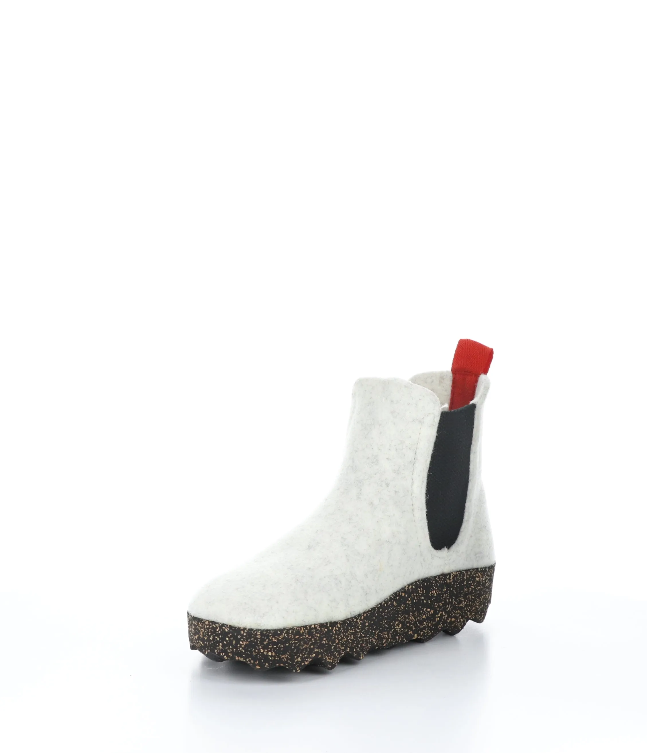 CAIA084ASP Off White Round Toe Boots