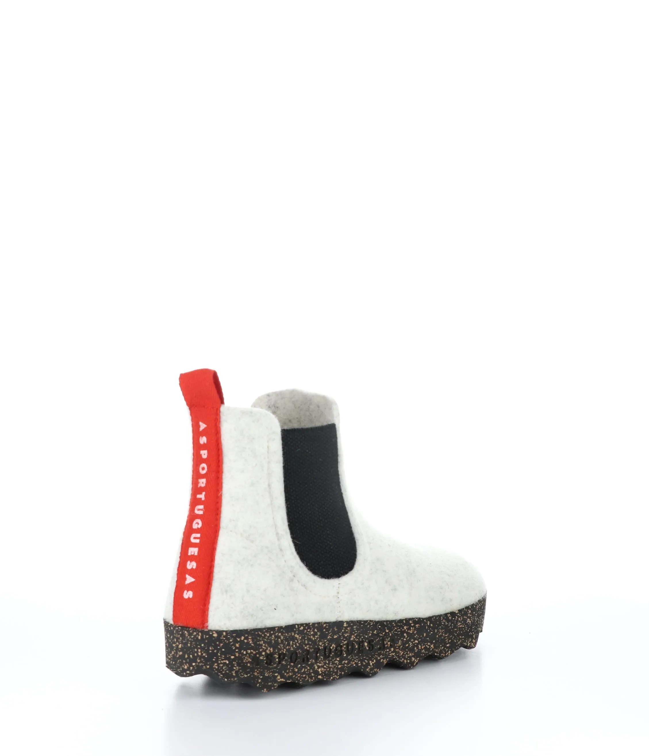 CAIA084ASP Off White Round Toe Boots