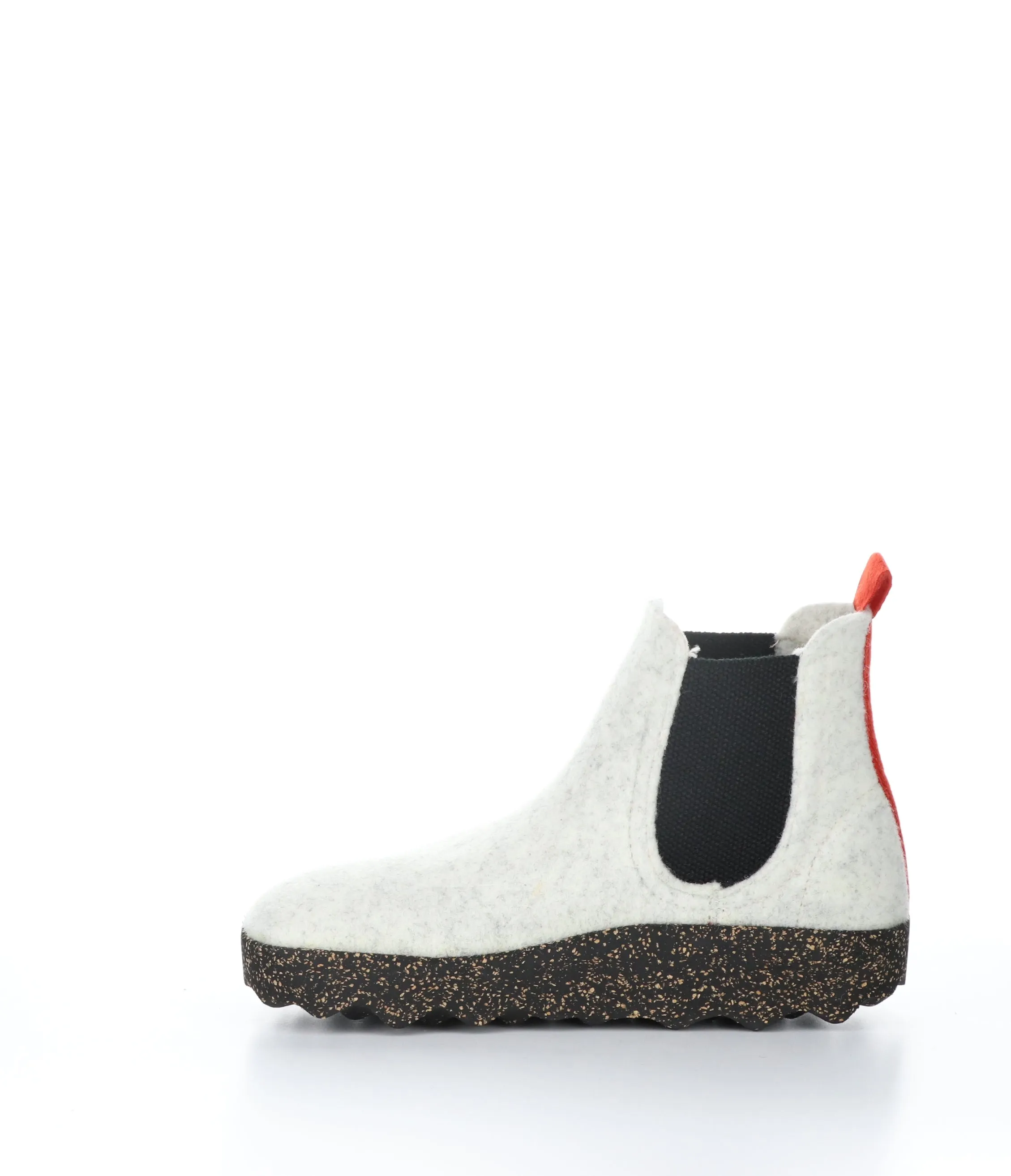 CAIA084ASP Off White Round Toe Boots