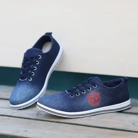 Casual Canvas Low Heeled Loafers For Men