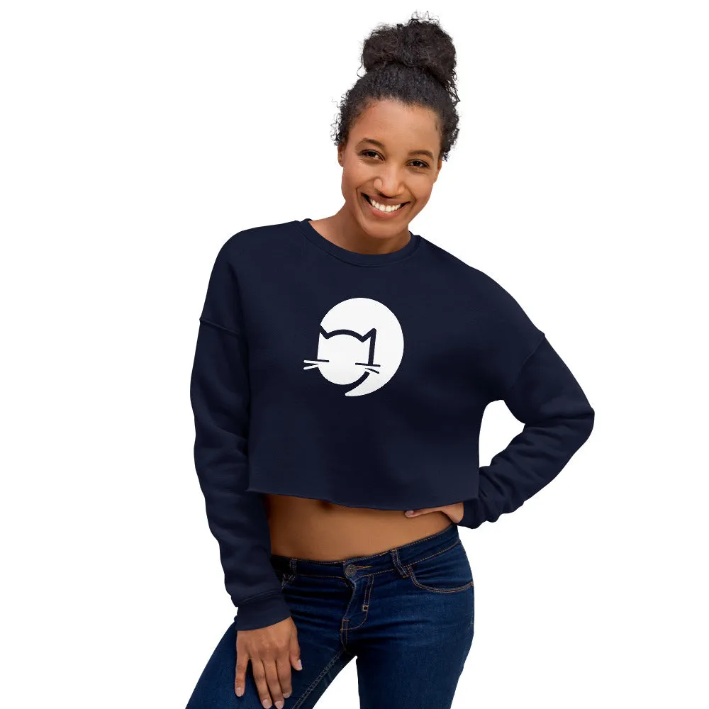 CatCafe Lounge Icon Crop Sweatshirt