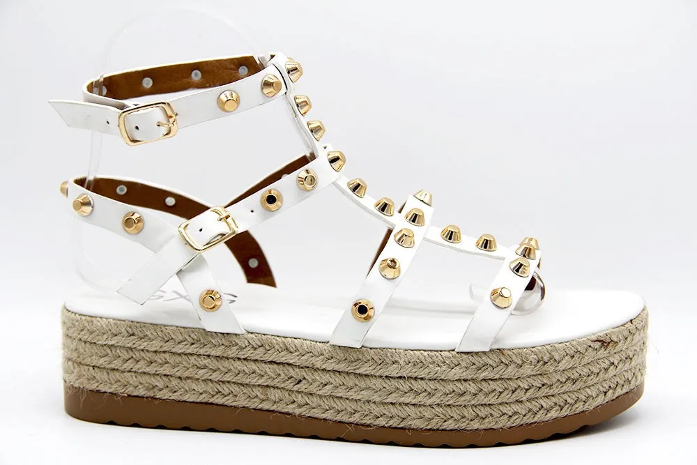 EXE 18093-E9 Platform Strapped Sandals