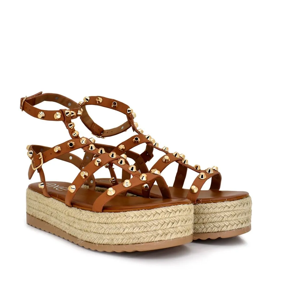 EXE 18093-E9 Platform Strapped Sandals