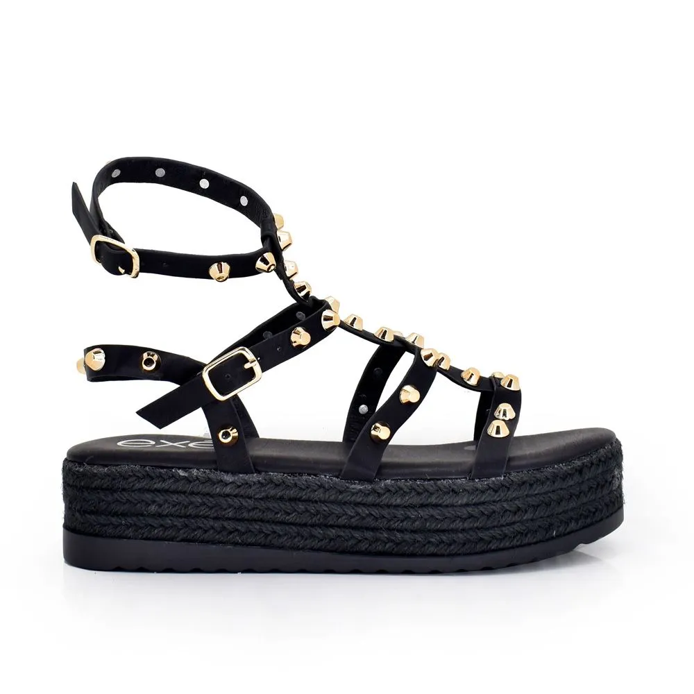 EXE 18093-E9 Platform Strapped Sandals