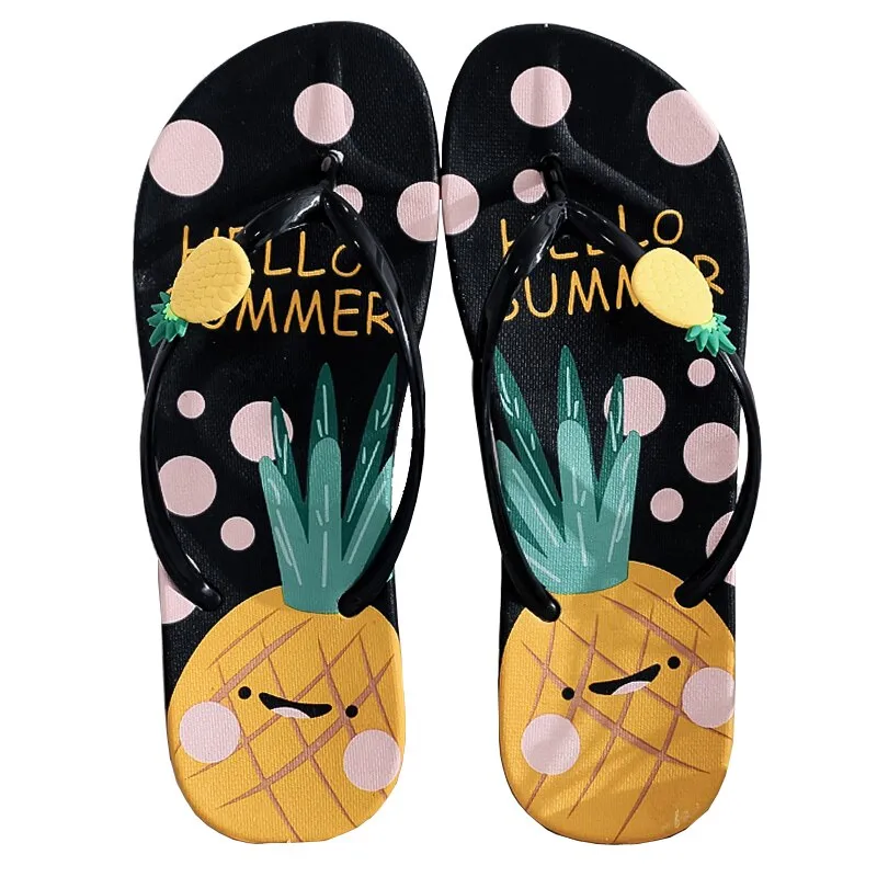 Fruit Print Design Most Comfortable Flip Flops