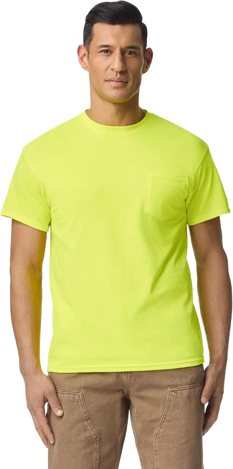 Gildan Adult DryBlend Workwear T-Shirts with Pocket, 2-Pack