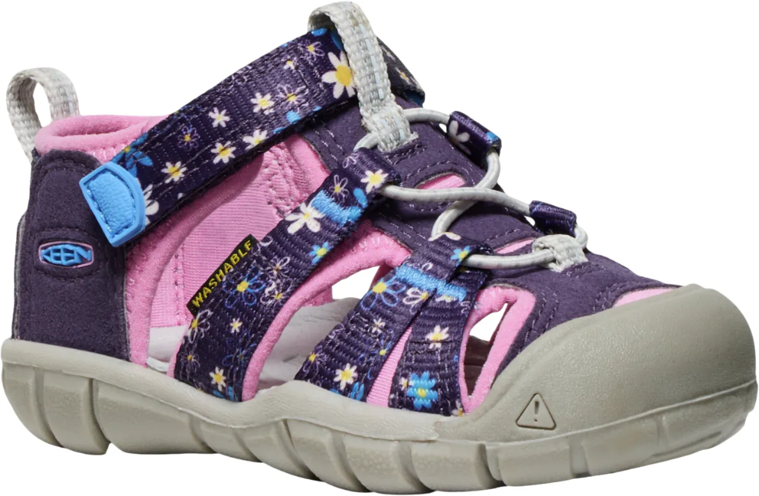 Keen Toddlers' (Sizes 4-7) Seacamp II CNX Infant Sandal - Daisies/Marina