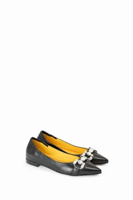 Mara Bini Lidia Ballet Flat with Crystals