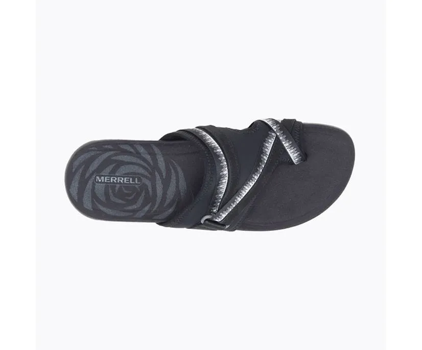 Merrell Women's Terran 3 Cush Post Sandals- Black