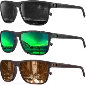 NSSIW Mens-Sunglasses Polarized Sunglasses Men : Classic Sun Glasses with UV Protection for Driving Fishing Golf 4 Packs