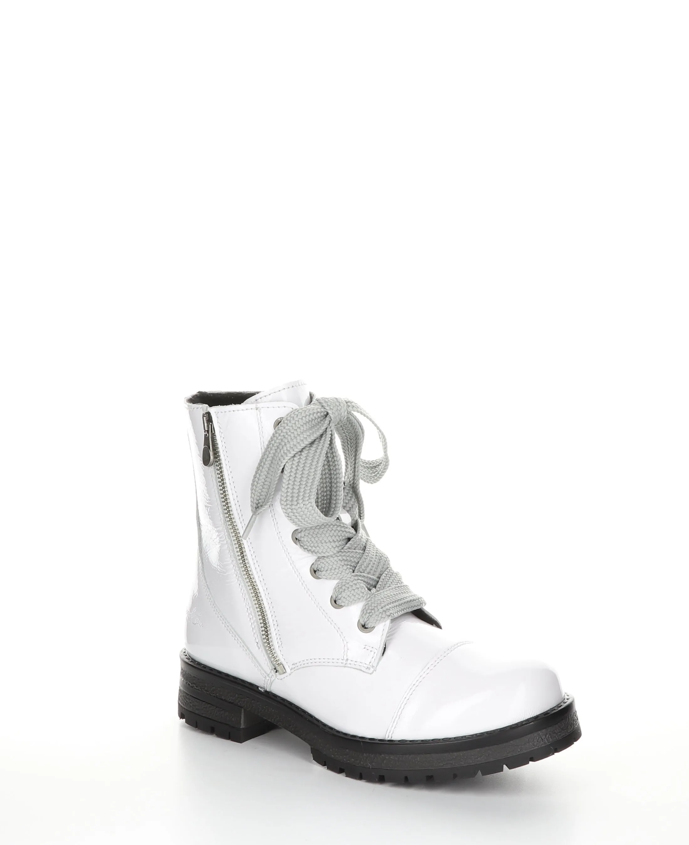 PAULIE White Zip Up Boots