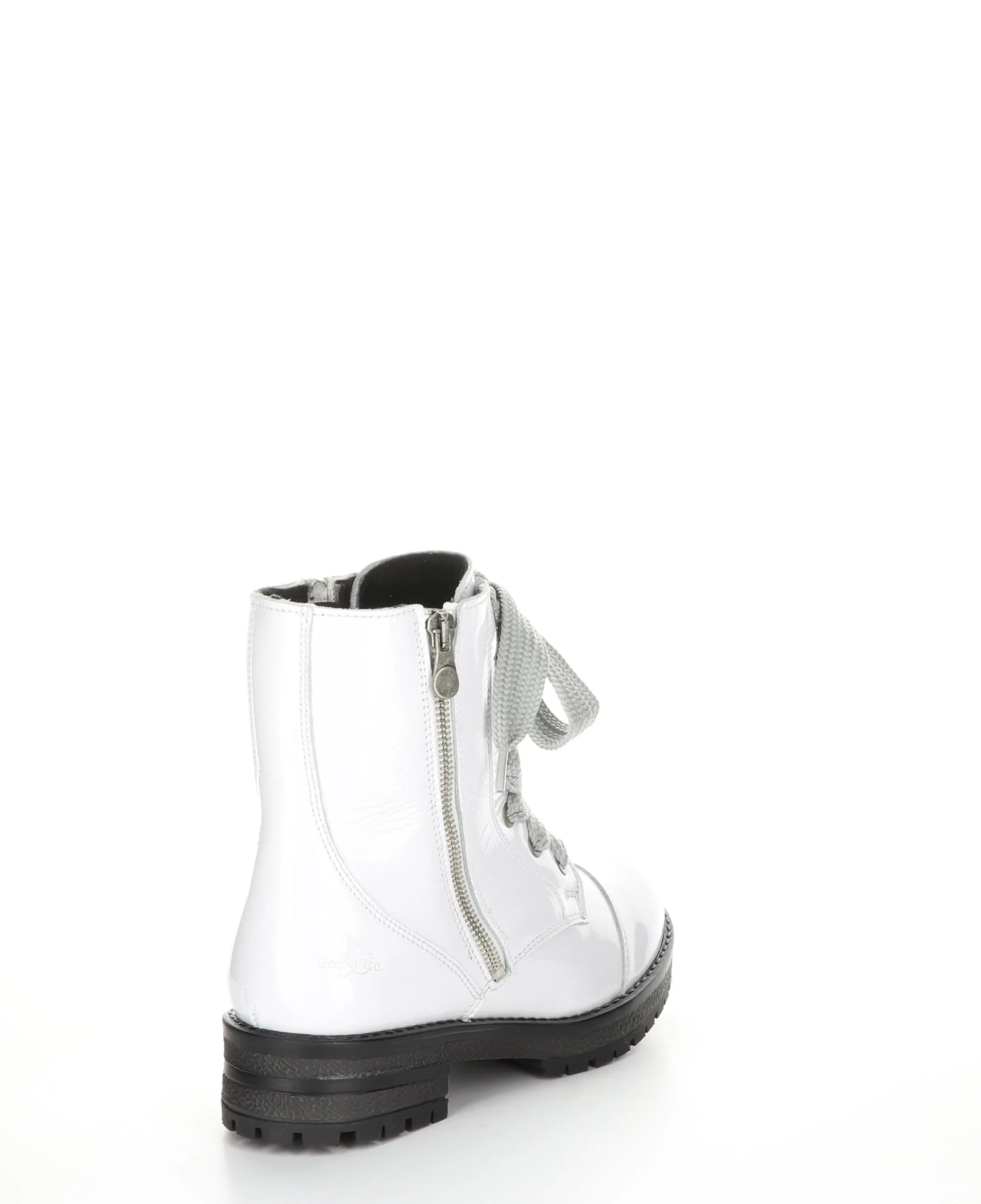 PAULIE White Zip Up Boots