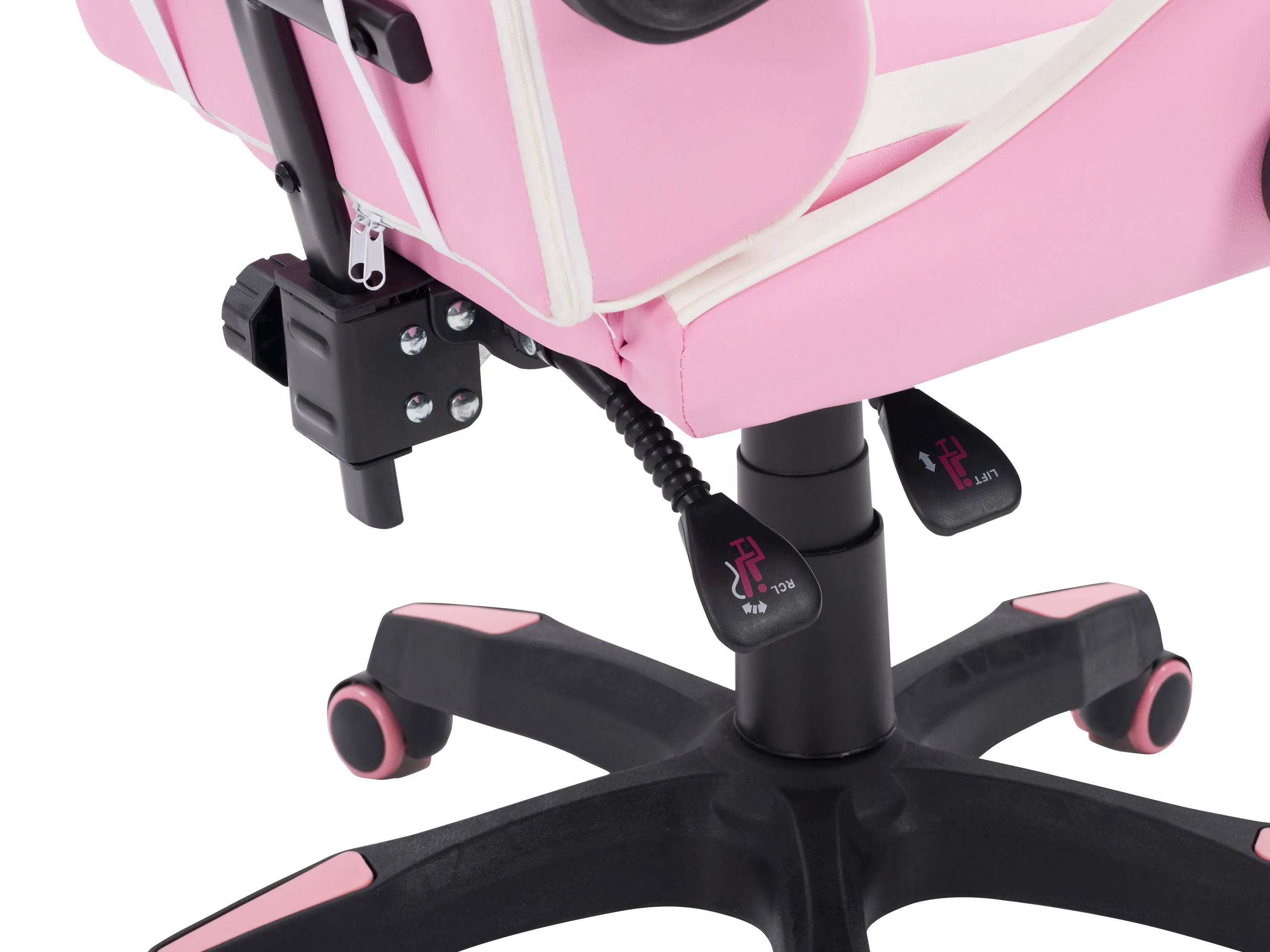 Pink and White Gaming Office Chair