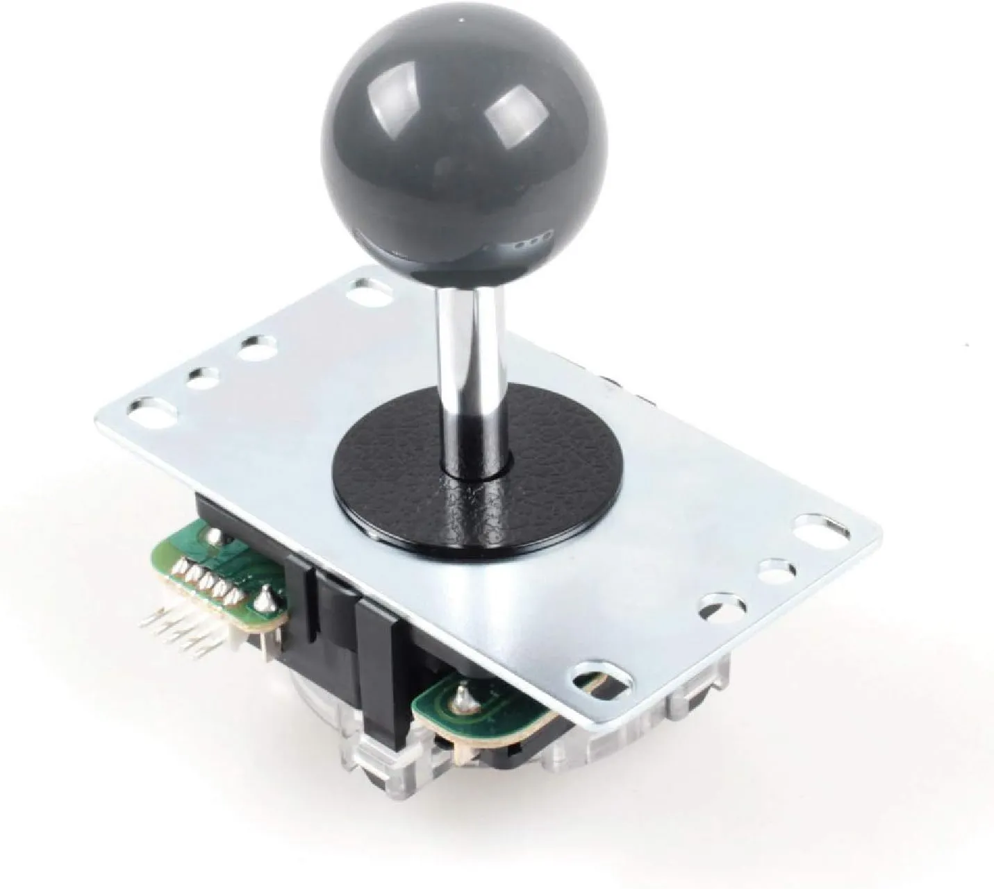 SANWA JLF-TP-8YT Original Joystick Gray - for Arcade Jamma Game 4 & 8 Way Adjustable, Compatible with Catz Mad SF4 Tournament Joystick (Gray Ball Top) S@NWA