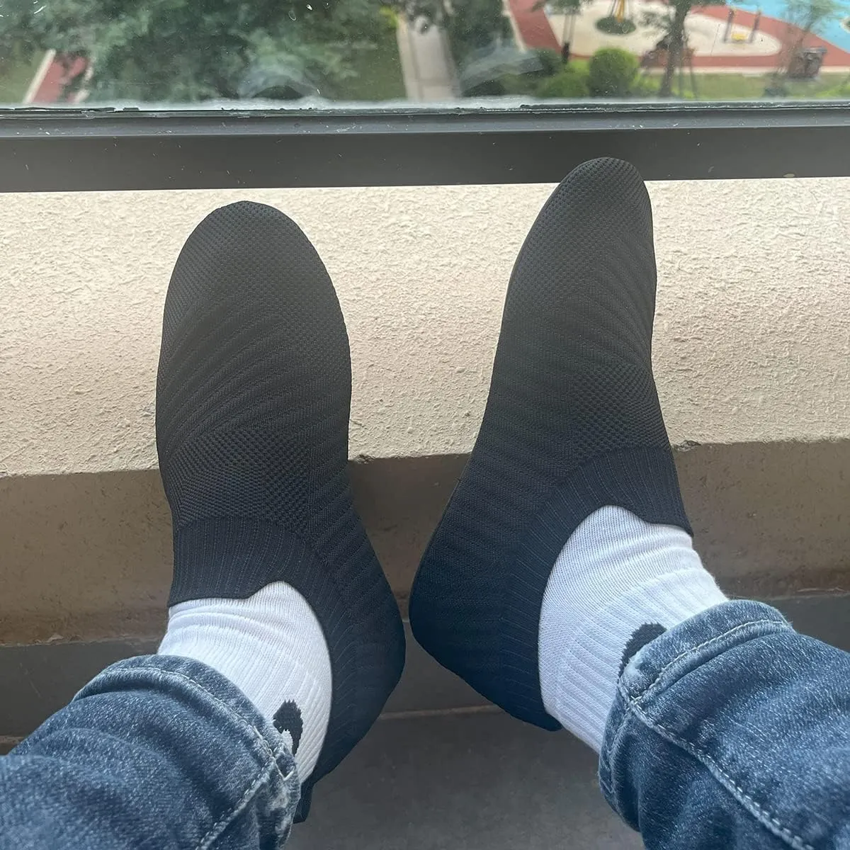 SLEVEL Lightweight Non Slip Travel Indoor Grip House Slipper Socks Unisex Adult Around The House Floor Home Shoes for Women Men