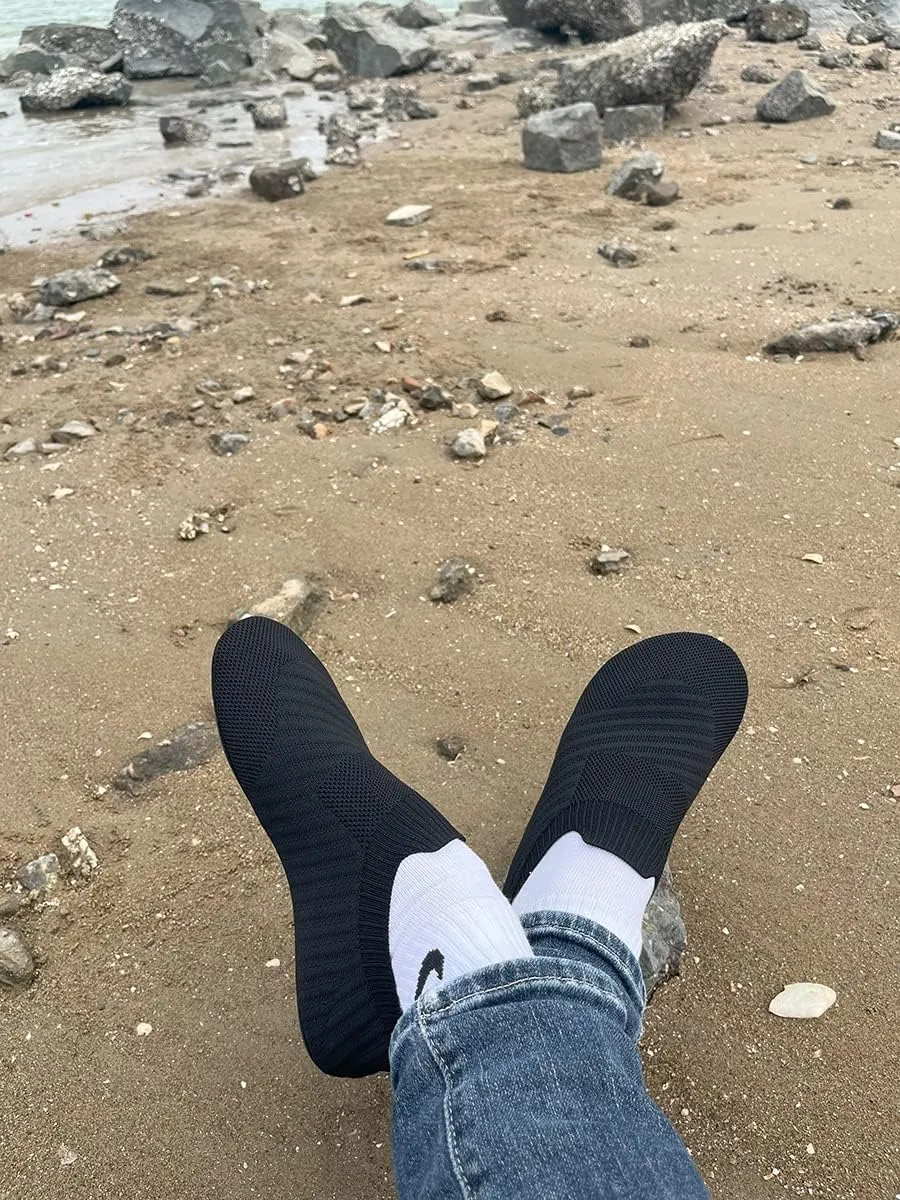 SLEVEL Lightweight Non Slip Travel Indoor Grip House Slipper Socks Unisex Adult Around The House Floor Home Shoes for Women Men