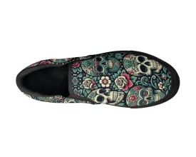 Sugar Skull Slip Ons