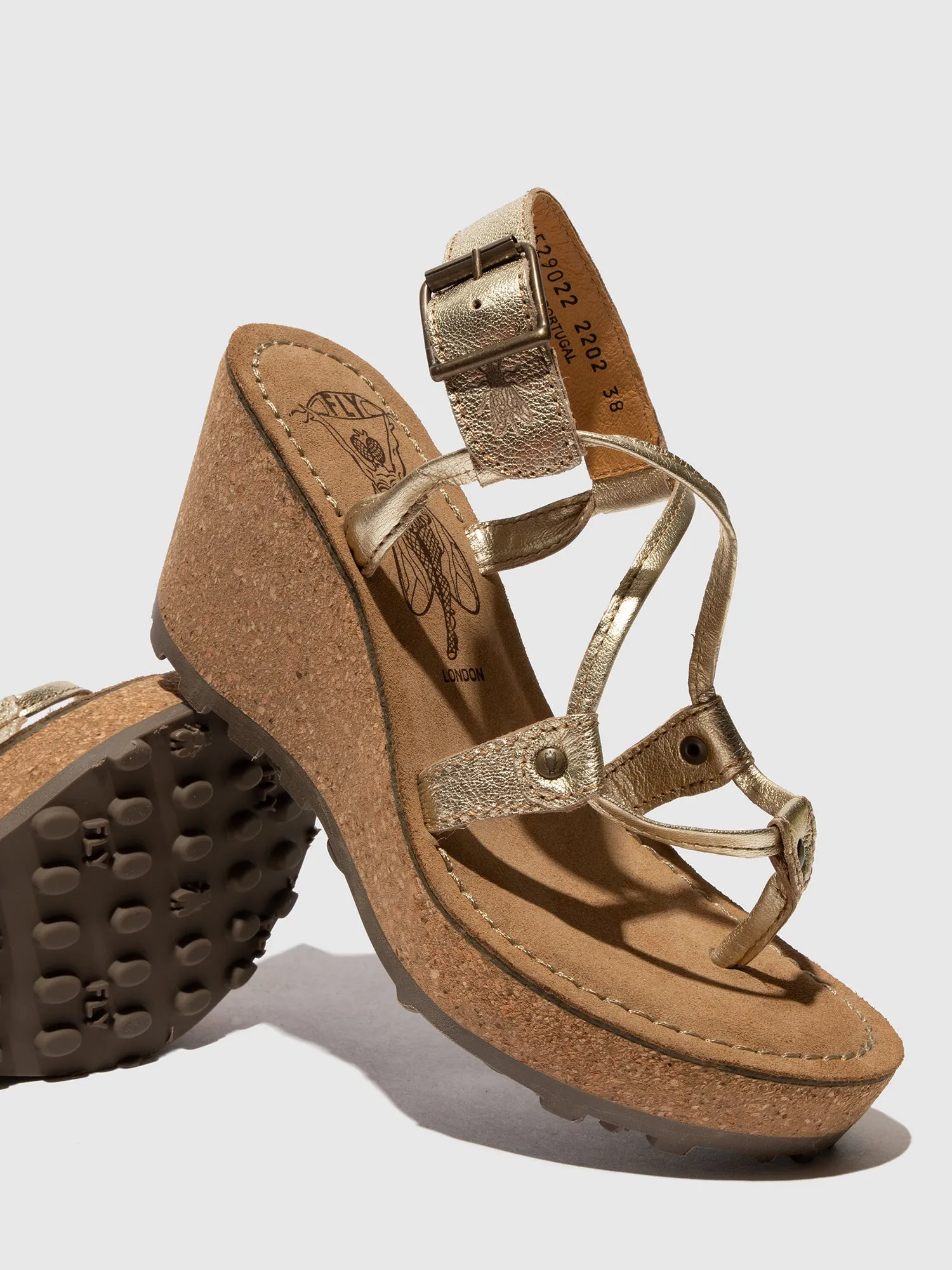 T-Strap Sandals GOSH GOLD