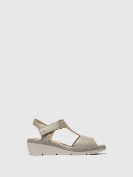 T-Strap Sandals NOVA932FLY SILVER
