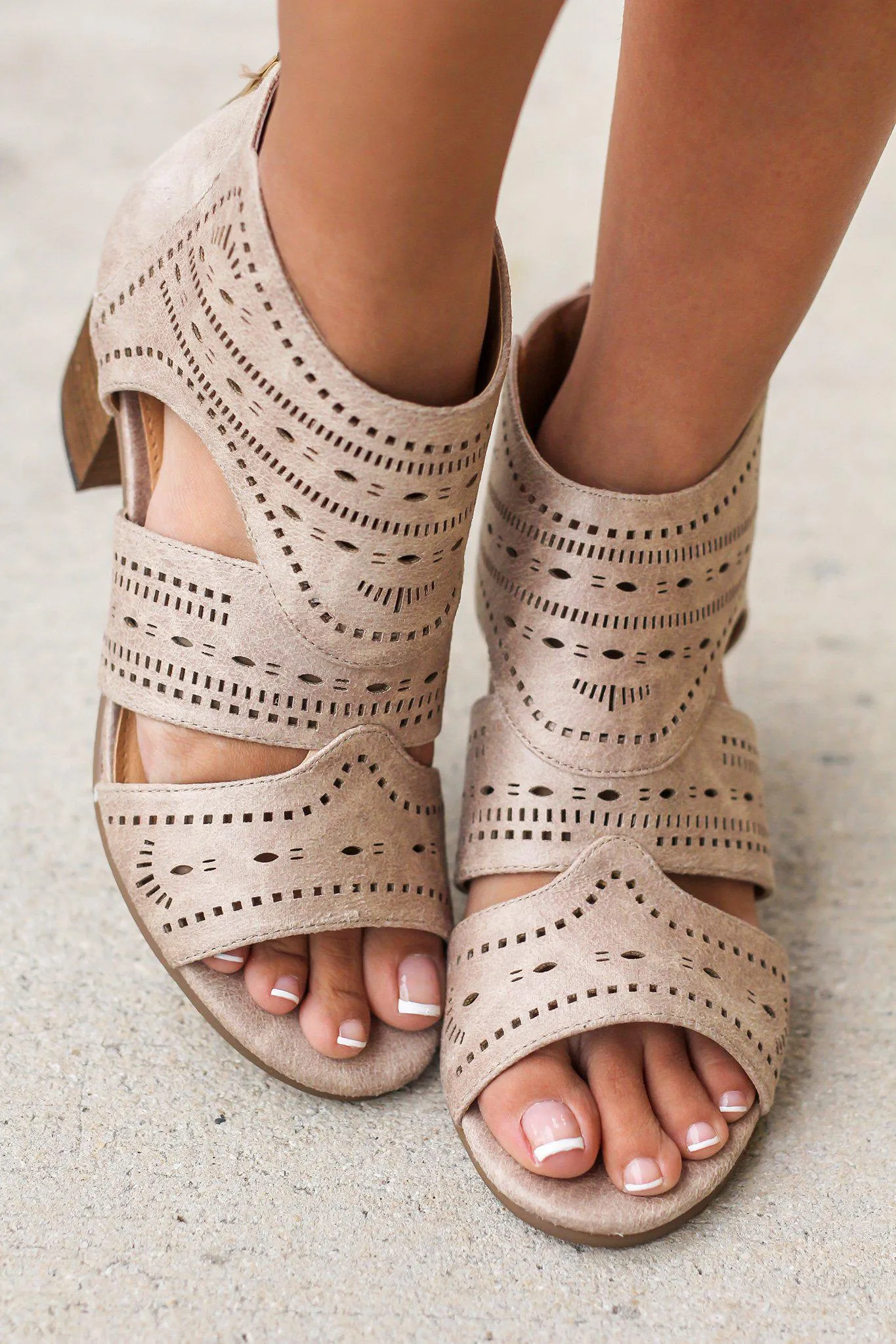 Taina Beige Booties