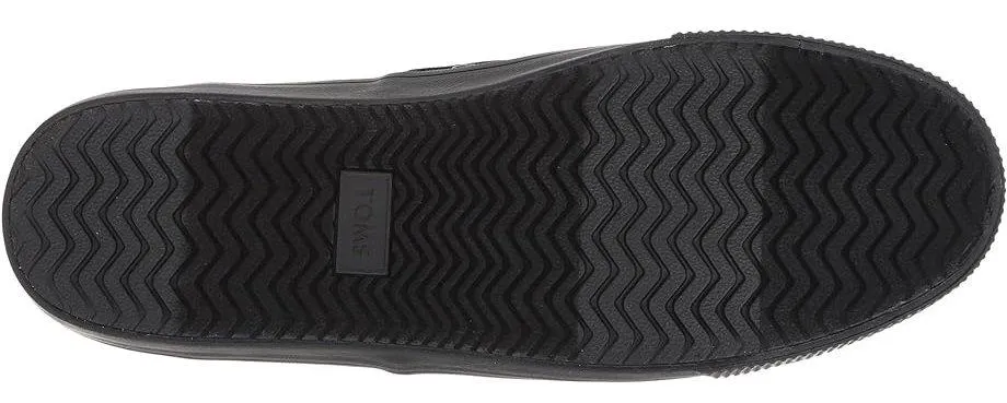 Toms Baja Black Black Mens Canvas Slip Ons Trainers Shoes