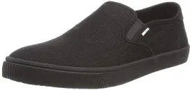 Toms Baja Black Black Mens Canvas Slip Ons Trainers Shoes