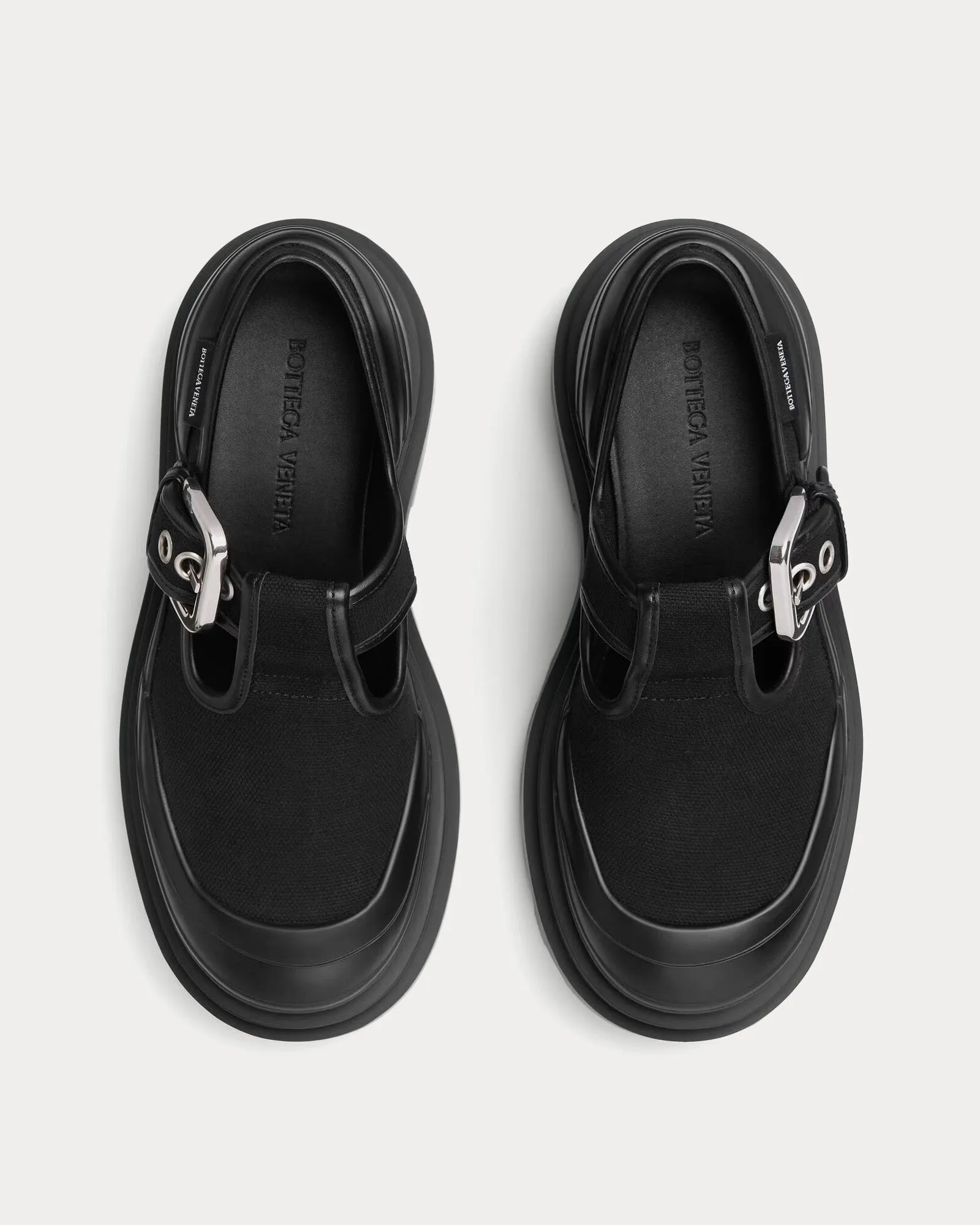 Trek Mary-Jane Black Slip Ons