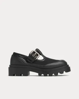 Trek Mary-Jane Black Slip Ons