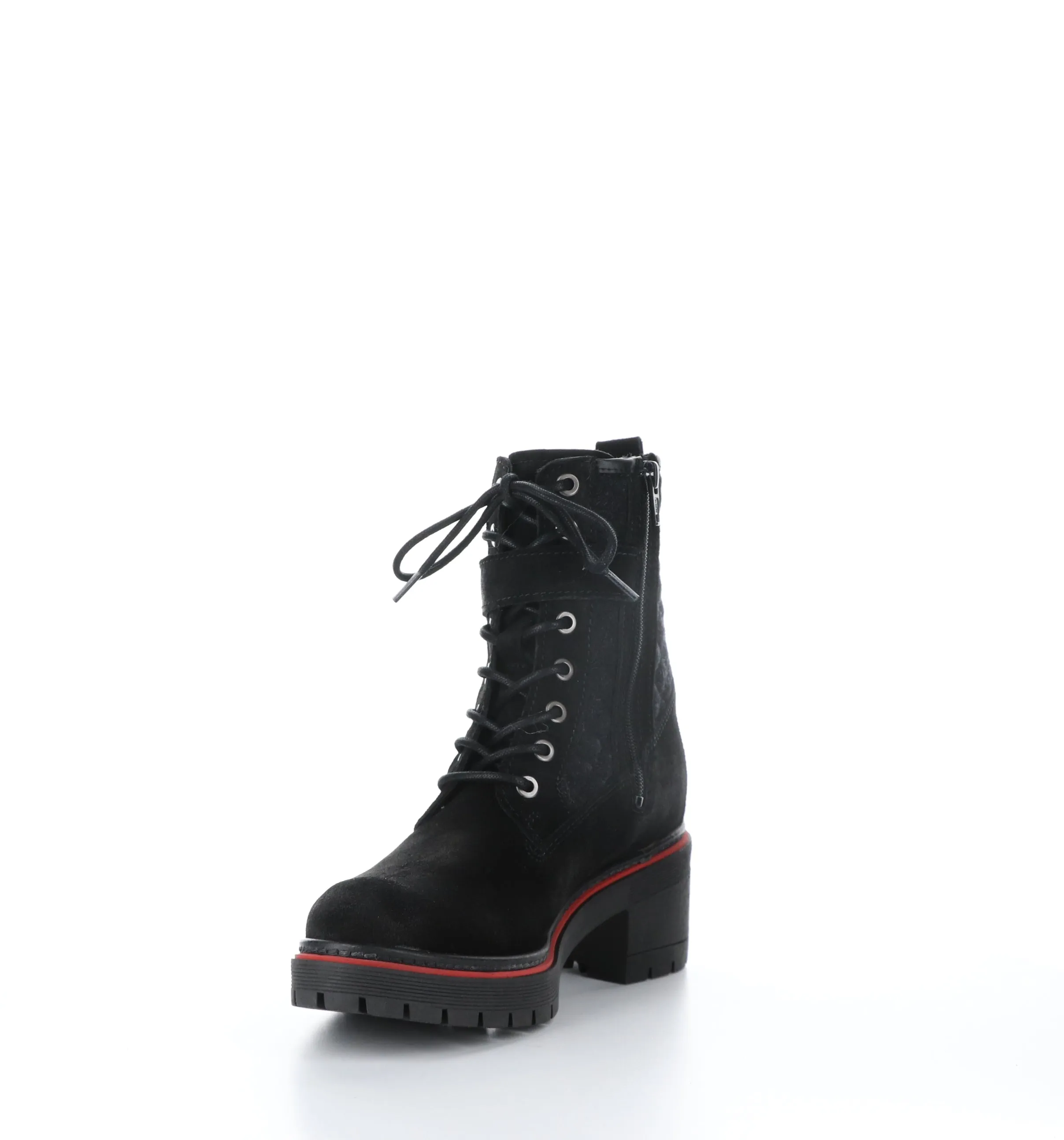 ZING Black Suede Zip Up Boots
