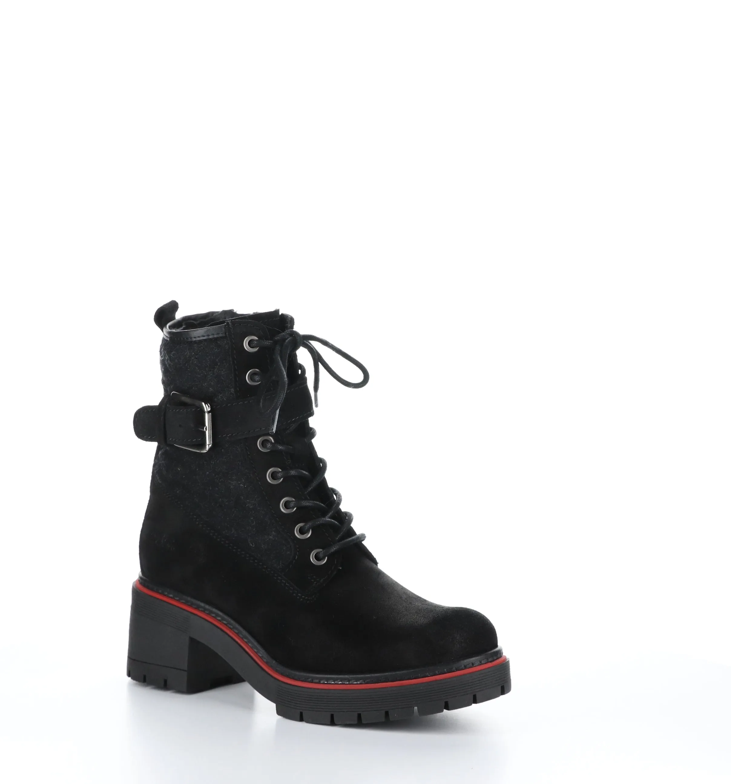 ZING Black Suede Zip Up Boots