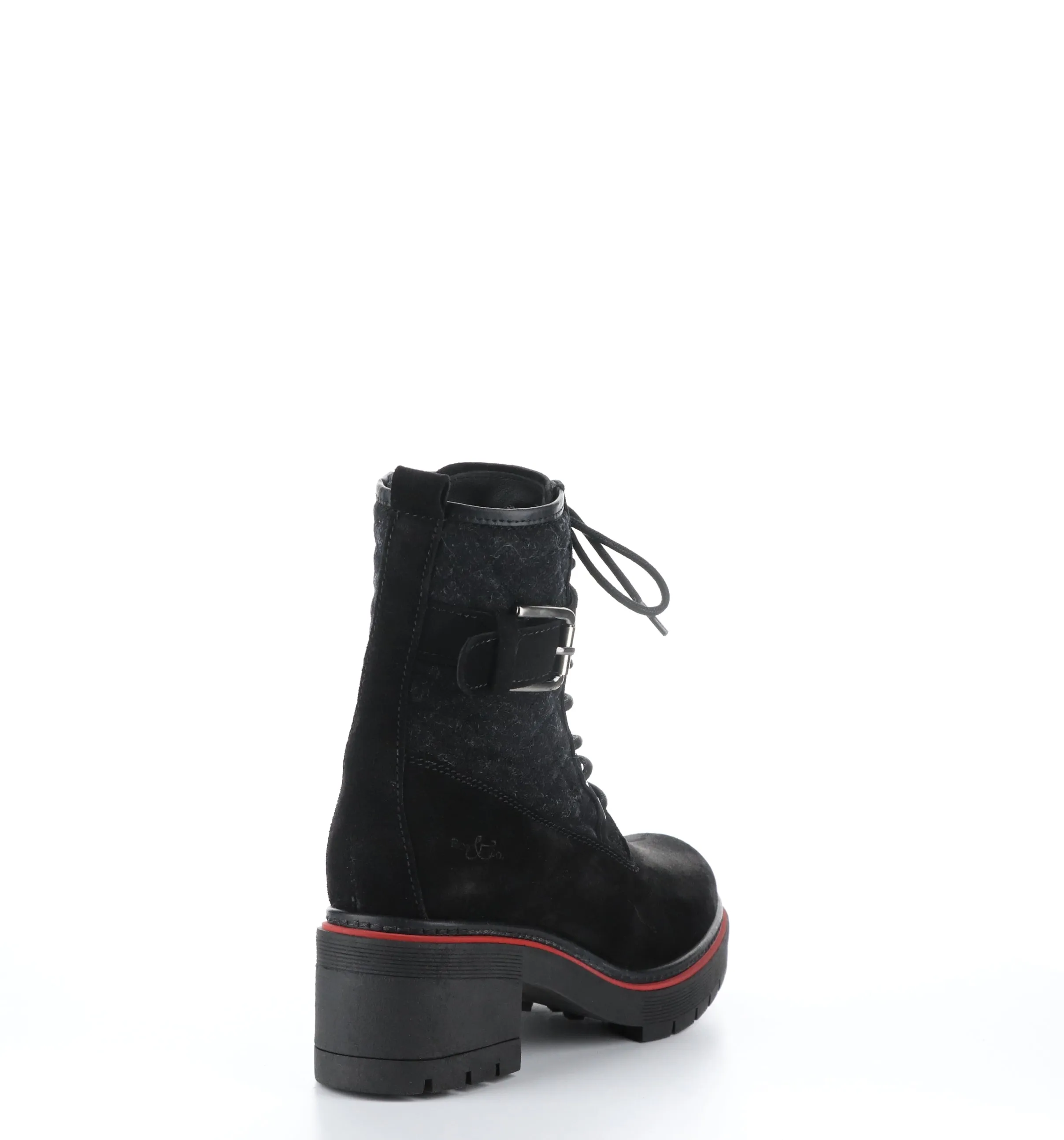 ZING Black Suede Zip Up Boots