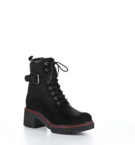 ZING Black Suede Zip Up Boots