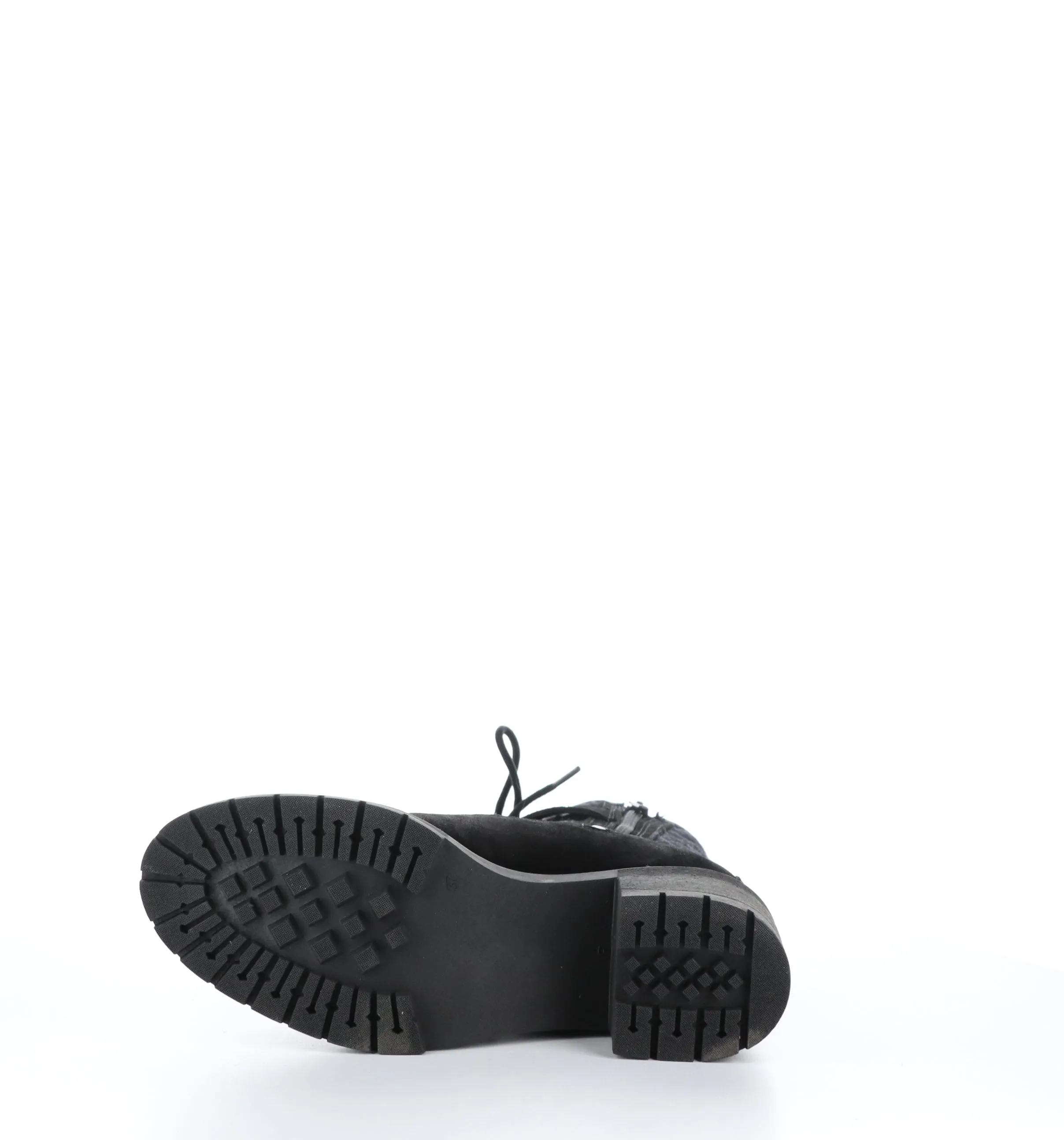 ZING Black Suede Zip Up Boots