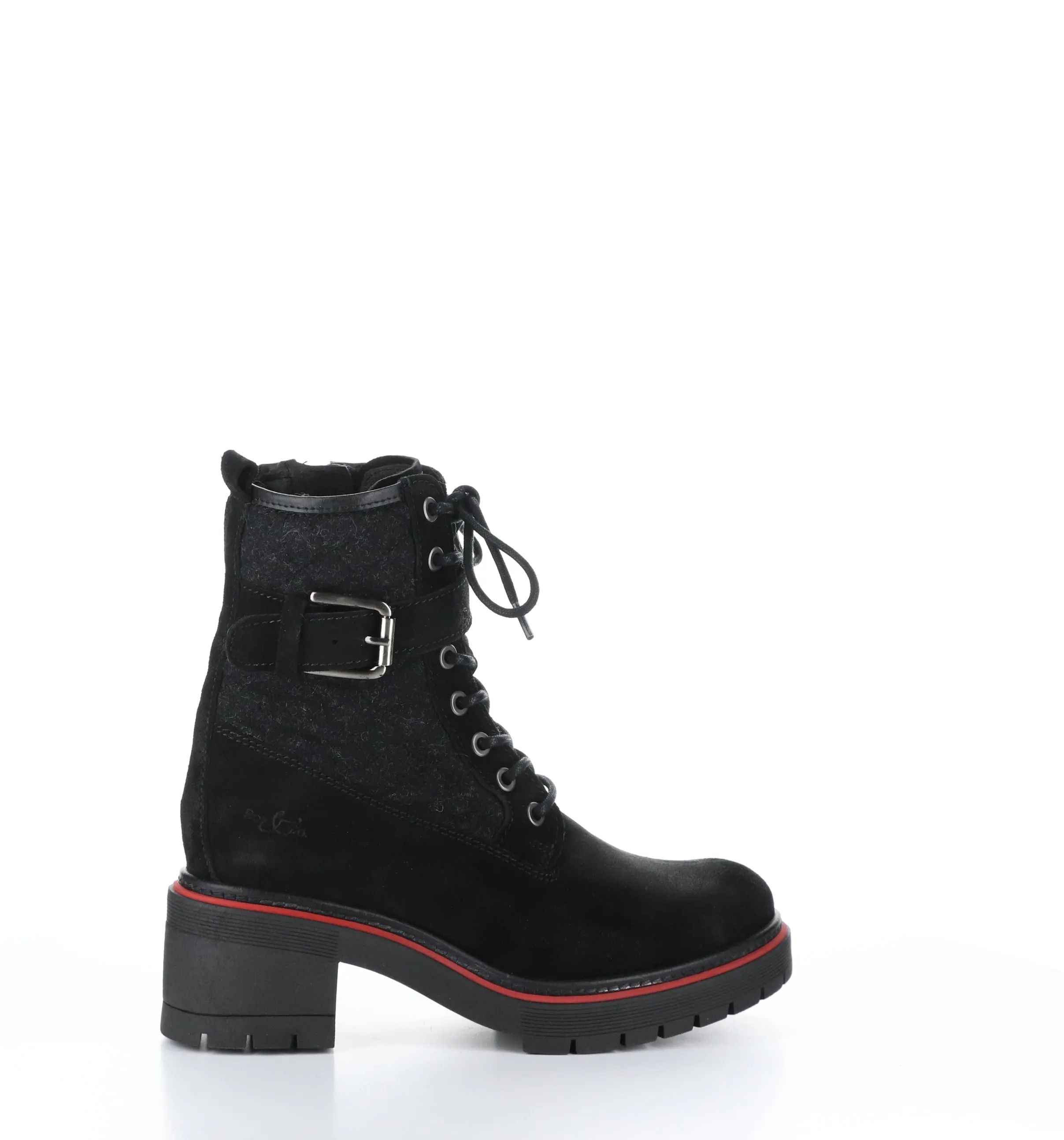 ZING Black Suede Zip Up Boots